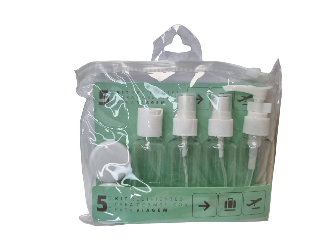 5pc Travel Bottles and Container kit
